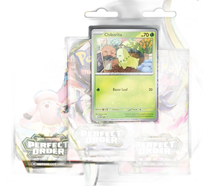 Perfect Order 3 Pack Blister [Chikorita]