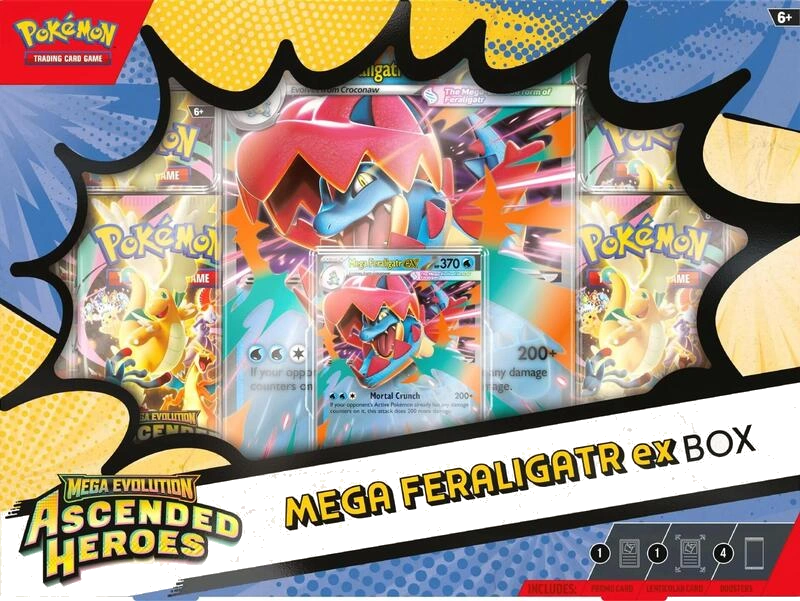 Ascended Heroes Mega Feraligatr ex Box
